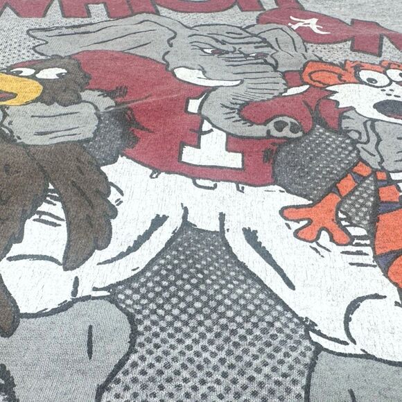 Vintage Anvil Alabama / Auburn Rivals Graphic Long Sleeve T-Shirt - Size Large - Picture 5 of 5